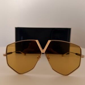 Valentino Garavani Titanium Gold-Toned Sunglasses